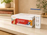 Kit de test rapide combiné FeLV Ag FIV Ab pour le dépistage de double pathogène félin, usage vétérinaire professionnel, longue durée de conservation