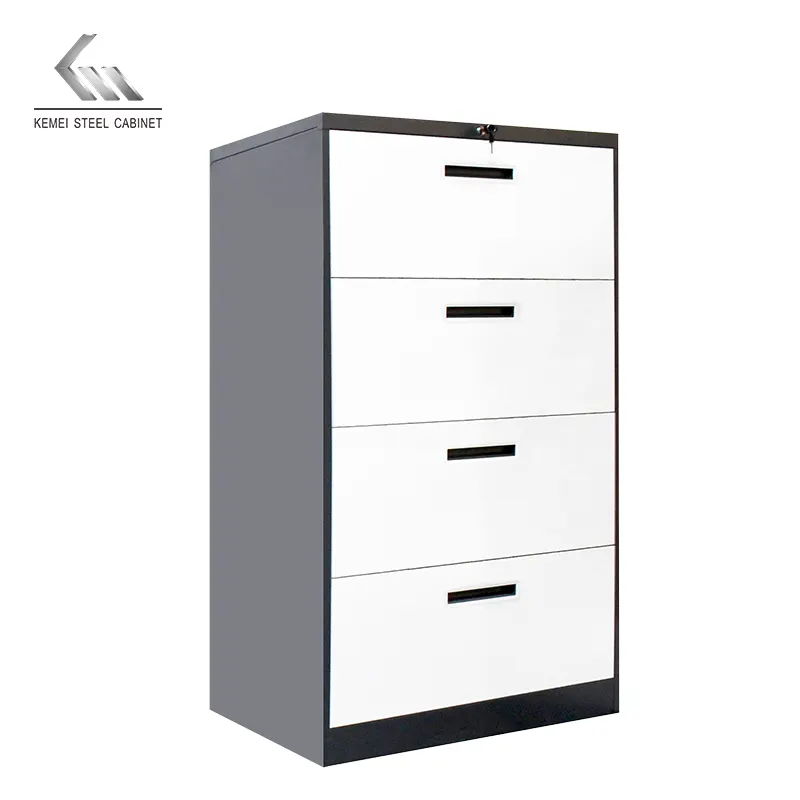 Office furniture steel material width Four drawer price filing cabinet steel godrej cupboard