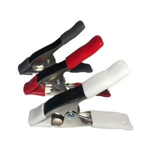 Clips de Ropa en Forma de U Duraderos de 4 Pulgadas, Aleación de Hierro Niquelado con Funda de PVC para Vestidos de Novia y Fijación en Trabajos de Madera - Product Image 3