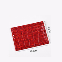 Dompet Kartu Kulit PU Mewah Motif Buaya, Dompet Kredit Kulit Embos Bisnis, Billetera Con Diseno De Cocodrilo