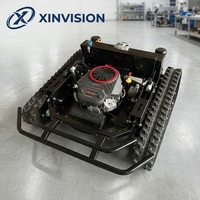 Tondeuse RC ultime de 900 mm, moteur Loncin 764cc V-Twin, capacité de montée à 70 degrés, tondeuse à chenilles à engrenages hypoides pour l'industrie professionnelle
