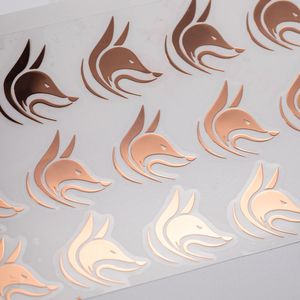 Autocollants ronds en papier laminé anti-contrefaçon personnalisés, étiquettes en feuille d'or rose pour <span class=keywords><strong>masques</strong></span> <span class=keywords><strong>chirurgicaux</strong></span>, emballages liquides - Product Image 4