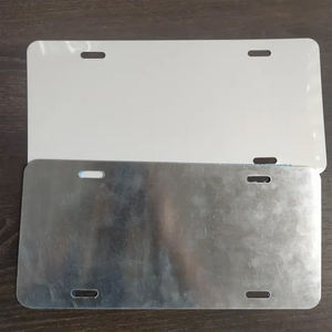 Placa de matrícula en blanco para coche, logotipo decorativo de recuerdo, placas de aluminio de Metal para coche, placa de tocador de aluminio anodizado en blanco - Product Image 4