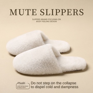 Pantofole Invernali da <span class=keywords><strong>Donna</strong></span> in Cotone Silenziose con Suola Antiscivolo in TPR, Morbide, Leggere e Calde per Interni, Casa e Maternità - Product Image 2
