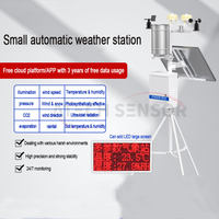 Station météo intégrée multiparamètres pour l'agriculture intelligente avec alimentation secteur et transmission 4G