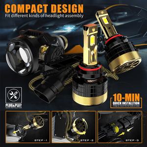 ไฟหน้า LED รุ่น Sunshiny Hot Sale 16000lm 200w 9005 หลอดไฟหน้า LED 9005 สำหรับรถยนต์และรถตู้ทั่วไป - Product Image 6