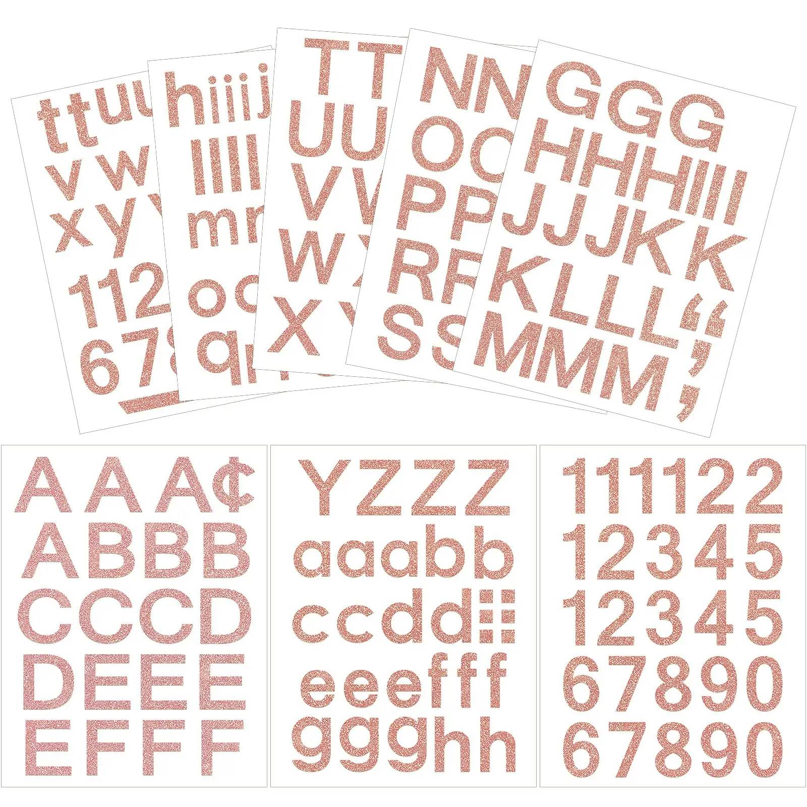 Self Adhesive Vinyl Letters Numbers reflective white mailbox alphabet custom mirror wall sticker alphabet