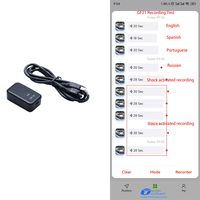 Rastreador GPS oculto MIC para coche con altavoz GPS rastreador espia gf22 30g grabador magnético activado por voz localizador GPS
