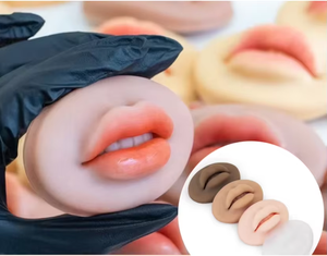 Moule d'entraînement pour les lèvres 5D pour débutants - Silicone réaliste pour l'entraînement au blush des lèvres <span class=keywords><strong>et</strong></span> au microblading, <span class=keywords><strong>facile</strong></span> à utiliser, kit abordable - Product Image 5