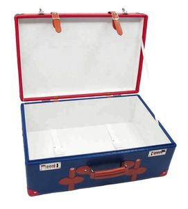 Cajas de maletero decorativas de piel sintética modernas <span class=keywords><strong>Maletas</strong></span> de almacenamiento de combinación de colores agradables - Product Image 1