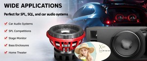 Subwoofer ultime haute performance SPL 96 dB 4500 W RMS 15 pouces avec bobine en cuivre de 4 pouces et aimant néodyme pour audiophiles, idéal pour la course automobile, panier rouge - Product Image 2