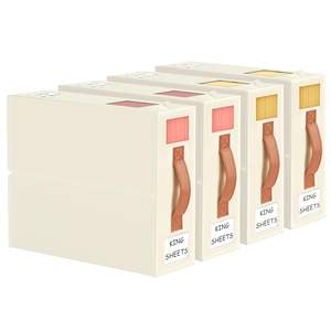 Foldable <b>Bed</b> Sheet Organizers and Storage Queen King Sheet <b>Set</b> Organizer for <b>Bed</b> Sheets Pillowcases Linen Closet Organizer - Product Image 1