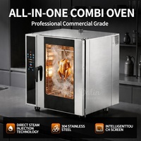 Four à convection professionnel GN 1/1, four combiné pour la cuisson et la rôtissage, avec fonction de lavage automatique, équipement de cuisine