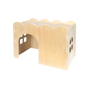 Wooden Rabbit Hiding <b>House</b> Medium Size Durable Pet <b>Bed</b> For Small Pets - Product Image 5