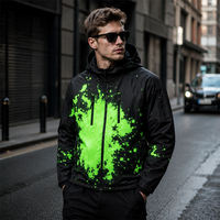 Veste coupe-vent à capuche pour homme, imperméable, streetwear, vêtements de mode pour l'extérieur, logo personnalisé, fabricant et fournisseur en gros, nouveauté