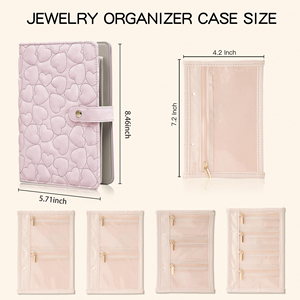 Étui de voyage étanche en similicuir PU pour bijoux avec pages amovibles, rangement anti-ternissement pour une organisation sans nœuds - Product Image 2