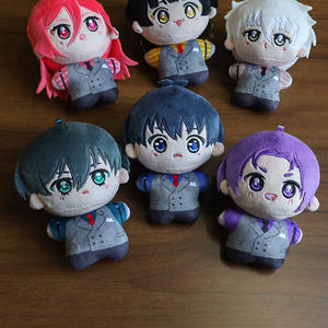 LLavero colgante de juguete de peluche de 10CM para bolsa Anime japonés <span class=keywords><strong>Manga</strong></span> <span class=keywords><strong>Blue</strong></span> <span class=keywords><strong>Lock</strong></span> Doll figura Kawaii Isagi Yoichi Anime lindo muñeco de peluche - Product Image 3