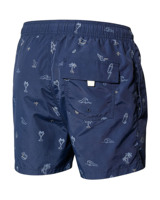 Trajes de Baño para Hombre con Estampado Náutico Marino de Secado Rápido, Pantalones Cortos de Playa con Cordón Elástico