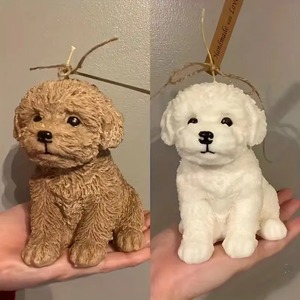Bougie personnalisée en forme d'animal FRHY, bougie parfumée en cire écologique de haute qualité, chien Teddy, pour mariage, festival, fête, cadeaux - Product Image 2