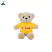 Fabricant de jouets en peluche personnalisés en gros, ours en peluche mignons, ours en peluche avec logo personnalisé, ours en peluche avec chemises noires et blanches