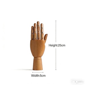 <span class=keywords><strong>Maniquí</strong></span> de Mano <span class=keywords><strong>Articulado</strong></span> de Madera de Alta Calidad, Modelo de Mano de Madera con Articulaciones Flexibles <span class=keywords><strong>para</strong></span> Exhibición de Joyería y Dibujo Artístico - Product Image 6