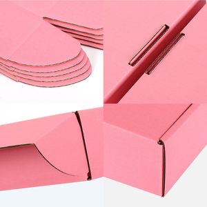 Hộp quà tặng các tông màu hồng với dập nổi và cán mờ cho bao bì kinh doanh của kem mặt - Product Image 4