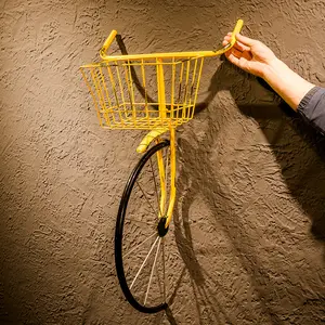 复古创意自行车花篮前壁挂酒吧壁饰