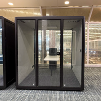 Offre Spéciale : Salle de Réunion Insonorisée Moderne pour Bureau, Série Professionnelle Colorée, Cabine Insonorisée pour Étude, Bureau Mobile pour Immeuble de Bureaux