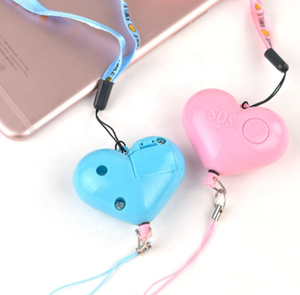 Llaveros de defensa Personal, productos electrónicos de defensa Personal, Mini alarma en forma de corazón, alarma de autodefensa - Product Image 3