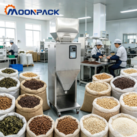 Machine de remplissage Moonpack MPGF-999 pour aliments pour poissons, crevettes, tortues, granulés, pesage précis, fonctionnement stable