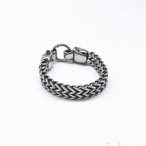 Yunnique, elegante pulsera de calavera de acero de titanio, cadena de acero inoxidable 316, joyería de moda para hombre, diseño geométrico de esqueleto - Product Image 3