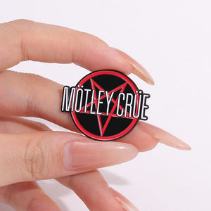 Rockband Emaille-Anstecknadel Cooler Musik-Stil Brosche Schmuck Geschenk für Freunde Rucksäcke Kleidung Großhandel - Product Image 4