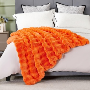 Zhengtai 100% Polyester Xù Xì Chăn Ném Thỏ Giả Lông Ấm Mềm Ném Chăn Cho Mùa Đông - Product Image 2