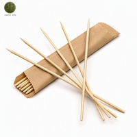Palitos de Bambú para Kebab, Satay, Shish Kabob, 12 Pulgadas, al por Mayor, con Logotipo Personalizado, de Grado Alimenticio, Redondos y Puntiagudos, Desechables, para Barbacoa