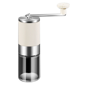 AkL Hand Crank Coffee Grinder 304 Stainless Steel Adjustable Burr Mill Portable Manual Grinding Machine - Product Image 4