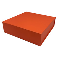 Tour verte en gros pliable en carton dur coffrets cadeaux Logo personnalisé autocollant sceau magnétique emballage décent Orange Carton papier
