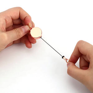 Boucle en alliage de zinc 2.0cm facile à tirer boucle télescopique antivol et anti-perte boucle de bagage en métal - Product Image 3