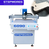 Mesin Pemotong Kulit Digital CNC Servo Motor PLC Otomatis Pabrik 6090 Mini dengan Pisau Osilasi
