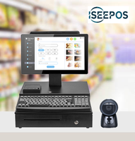 156 kiosques, système de point de vente intelligent à écran tactile de 15 pouces, reconnaissance veineuse palmaire, caisse enregistreuse avec des fonctionnalités de haute technologie