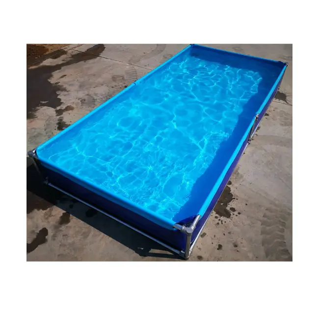 Polyester Cadre Piscine Piscine Fun Amovible Extérieure Yinjiang Rectangulaire Pvc pour Famille Pvc Bâche Personnalisé YJ21-1201