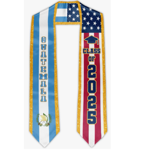 Cuba y American Graduation Stole 2025 Unisex Graduation <span class=keywords><strong>Sash</strong></span> Clase de 2025 Graduate Honor Stoles Gift - Product Image 5