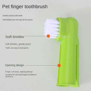 Brosse à dents <span class=keywords><strong>pour</strong></span> chien et chat à poils doux OEM/ODM <span class=keywords><strong>pour</strong></span> un soin délicat des gencives, à utiliser avec du <span class=keywords><strong>dentifrice</strong></span> enzymatique <span class=keywords><strong>pour</strong></span> animaux de compagnie - Product Image 3