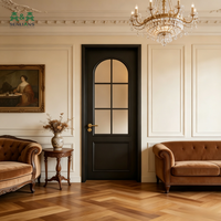 Porte intérieure insonorisée en polymère SLS, porte battante acoustique préfinie pour chambre à coucher