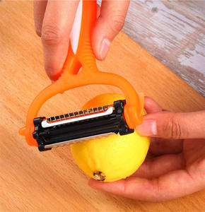 Éplucheur de pommes de terre multifonctionnel créatif 3-en-1 rotatif à 360 degrés, gadget pour faire des chips de légumes - Product Image 5