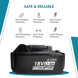 6.0Ah Lithium Ion Replacement <strong>Battery</strong> Pack for 18v Makitas <strong>Battery</strong> BL1830 BL1850 BL1860 Power Drill Combo Kit - Product Image 4