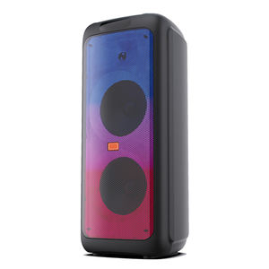 Enceintes de scène actives de grande puissance pour DJ, double 10 pouces, pour extérieur, karaoké, audio avec lumière flamme, FM, BT, enregistreur - Product Image 2