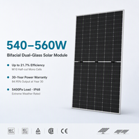 Panneau solaire monocristallin LONGI Hi-MO 5 540W 545W 550W 555W 560W Bifacial Double Verre Demi-Cellules TUV pour Module Photovoltaïque Grand Format