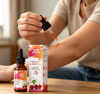 Gouttes de collagène aromatisées aux fruits pour adultes, compléments alimentaires antioxydants pour la beauté, la santé de la peau, des ongles, des articulations et des os, amélioration de la force osseuse, vitamines orales