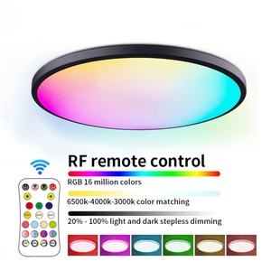 Lámpara de Techo LED Inteligente Moderna RGBCW con Wifi, Luz de Techo Empotrada con Control Remoto para Sala de Estar - Product Image 2