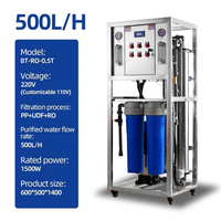 Système de traitement de l'eau par osmose inverse contrôlé par PLC, installation de filtration RO en acier inoxydable pour l'industrie des boissons/l'alimentation